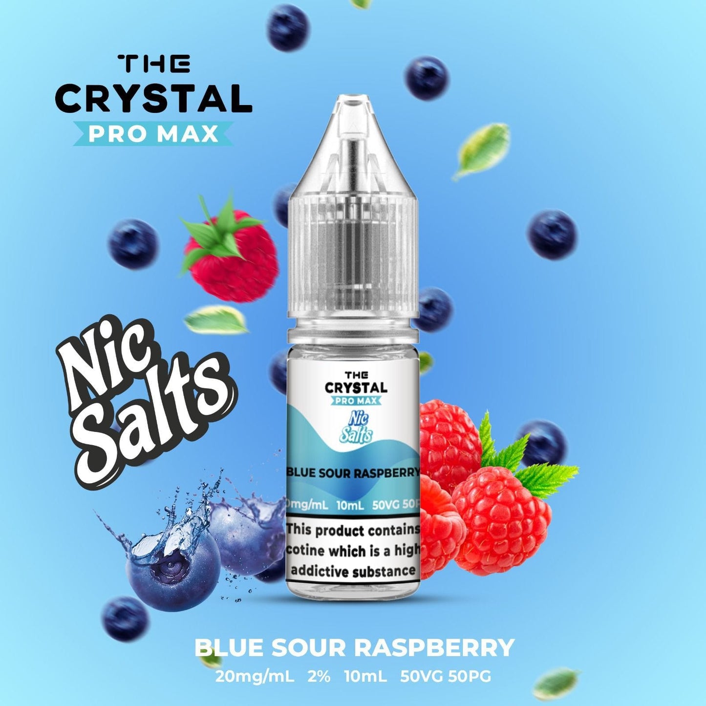 The Crystal Pro Max Vape Nic Salts 10ml - Box of 10 - Vaperdeals