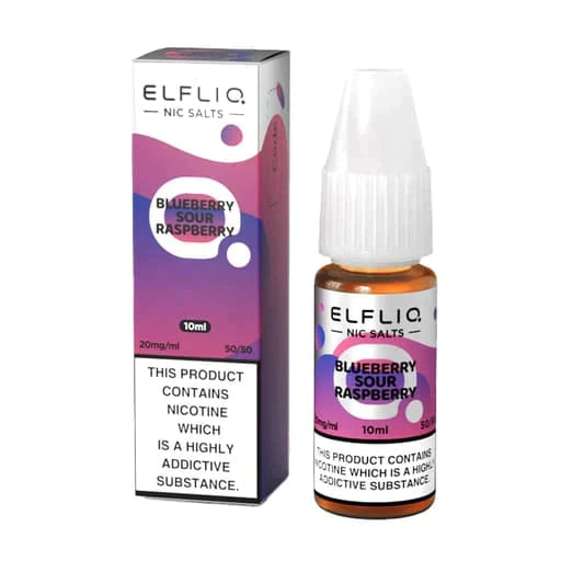 ELF BAR - ELFLIQ - BLUEBERRY SOUR RASPBERRY - 10ML NIC SALT (Box of 10)