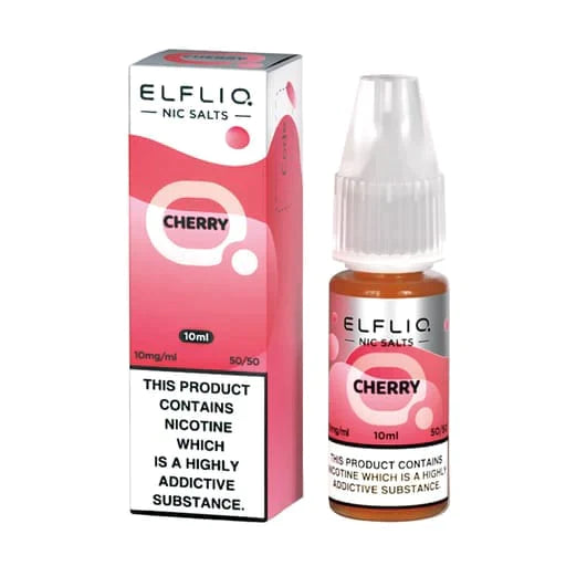 ELF BAR - ELFLIQ - CHERRY - 10ML NIC SALT (Box of 10)