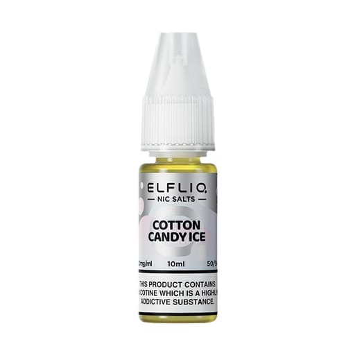 ELF BAR - ELFLIQ - COTTON CANDY ICE - 10ML NIC SALT (Box of 10)