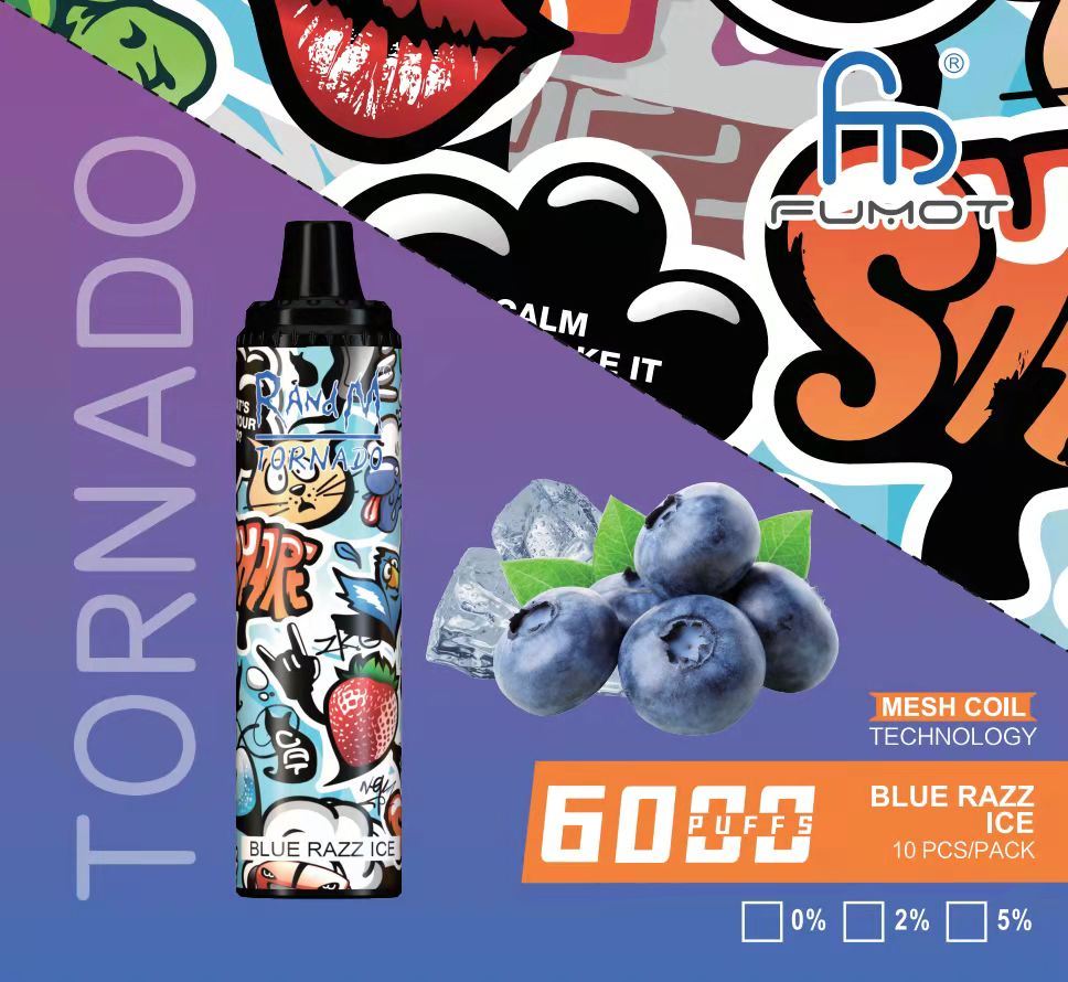 RandM Tornado 6000 puffs new ( special offer ) (check availability of flavours for mix boxes before ordering)