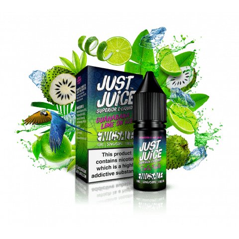 JUST JUICE - GUNANABANA & LIME ON ICE - 10ML NIC SALTS (BOX OF 5)