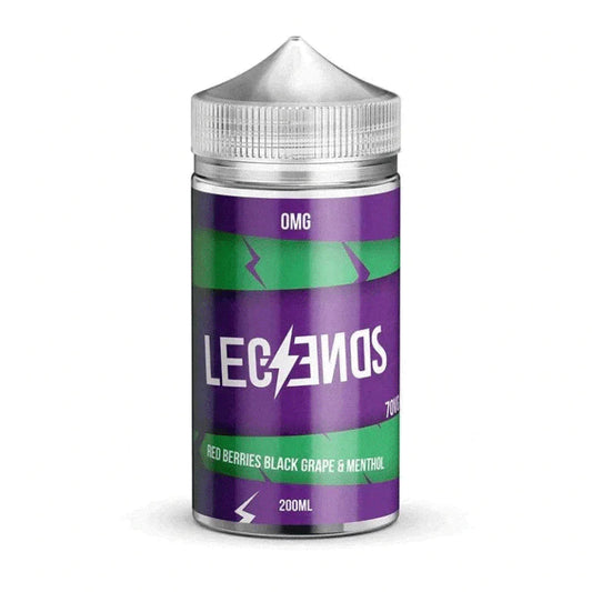 Legendz Red Berries, Black Grape & Menthol E-Liquid-200ml