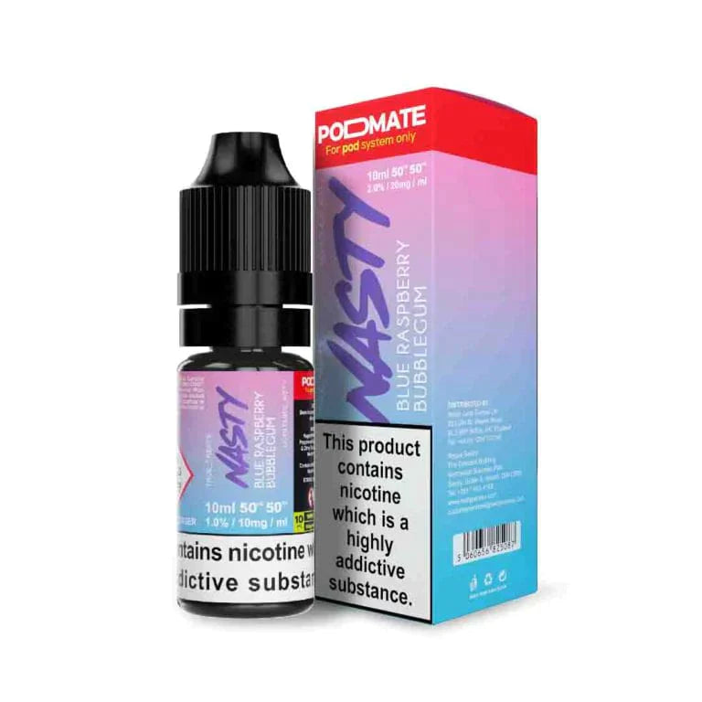 NASTY JUICE PODMATE - BLUE RASPBERRY BUBBLEGUM - 10ML NIC SALT