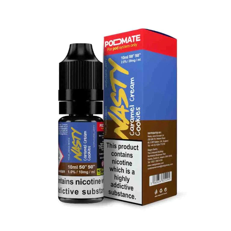 NASTY JUICE PODMATE - CARAMEL CREAM COOKIES - 10ML NIC SALT