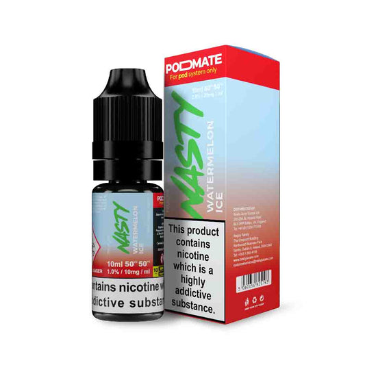 NASTY JUICE PODMATE - WATERMELON ICE - 10ML NIC SALT- Box of 10