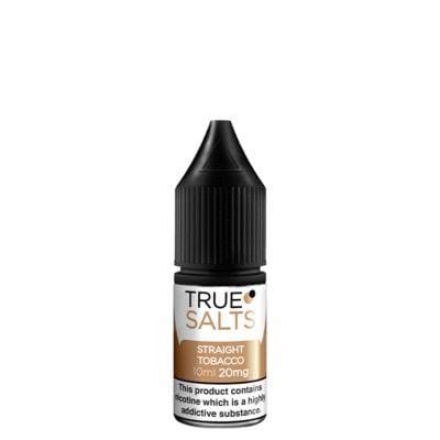 TRUE SALTS - STRAIGHT TOBACCO - 10ML NIC SALTS (BOX OF 10)