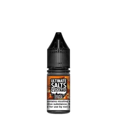 ULTIMATE SALTS - CUSTARD - MAPLE SYRUP - 10ML NIC SALT (BOX OF 10)