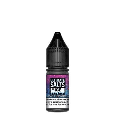 ULTIMATE SALTS - ON ICE - GRAPE & STRAWBERRY - 10ML NIC SALT (BOX OF 10)